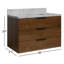 Ensemble de meuble-lavabo simple mural 36 po Mitchell-1232262887-1232262886