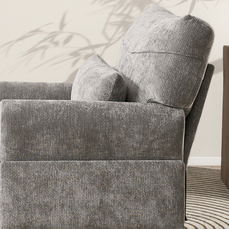 Méridienne moderne rembourrée, Gris