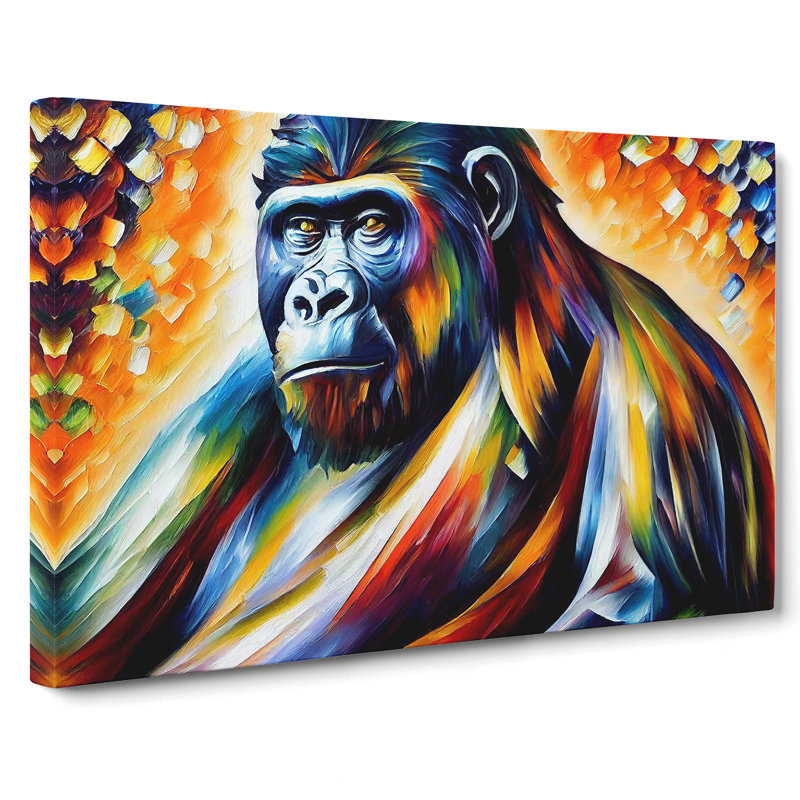 Gorilla Vol.2 Abstract - Wrapped Canvas, 50cm H x 76cm W x 3cm D