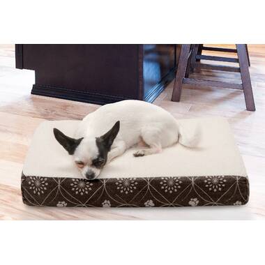 SnooZZy Chevron Chenille Bumper Dog Bed