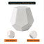 Table d'appoint Pyrite, table d'appoint moderne en fibre de pierre, table de bout ronde pour salon, chambre à coucher, patio ou jardin, intérieur extérieur