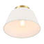 Plafonnier 1 lumière Orlandus en laiton naturel-1240666705