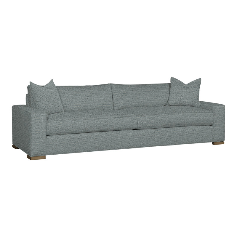 Paxton 109" Two Seat Extended Sofa, Tuck Cobalt, Hampton