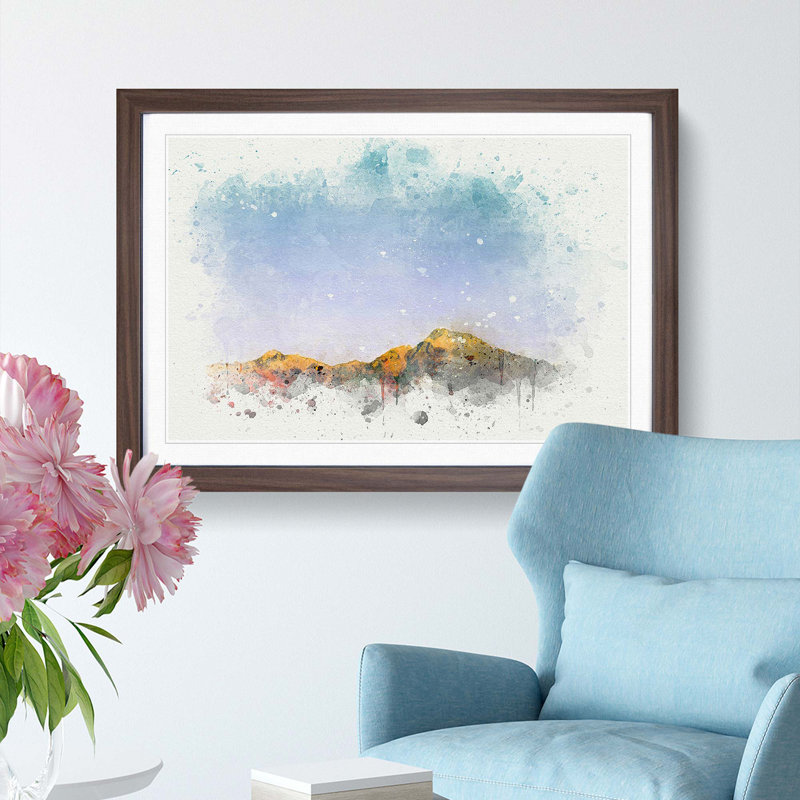 Isalo National Park in Madagascar in Abstract - Framed Print, 36cm H x 48cm W x 2cm D, Walnut Framed