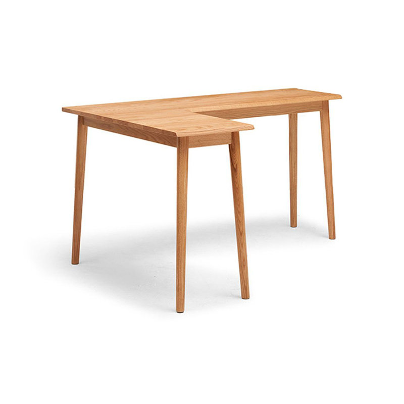 Bureaux en bois massif en L, H 47,24 po x l 31,5 po x P 29,53 po, Retour à gauche
