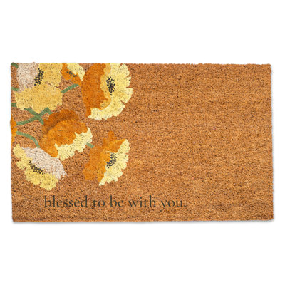 Anyjha Non-Slip Floral Doormat