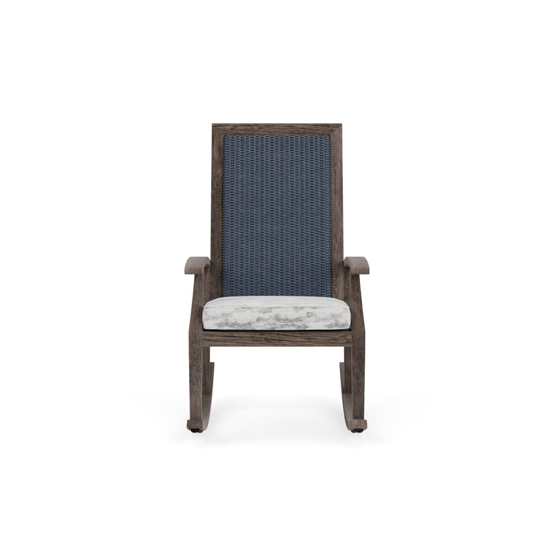 Frontier Outdoor Rocker Chair, Denim Blue, Remy Graphite