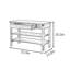 31.5in Large Capacity Shoe Change Stool