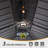 Outdoor Galvanized Steel Patio Gazebo with Double Roof-106495718-106495716