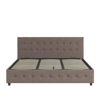 Morphis Solid Wood Tufted Upholstered Storage Platform Bed -  Brayden StudioÂ®, D299804E224B4894AC35B205EEEDC156