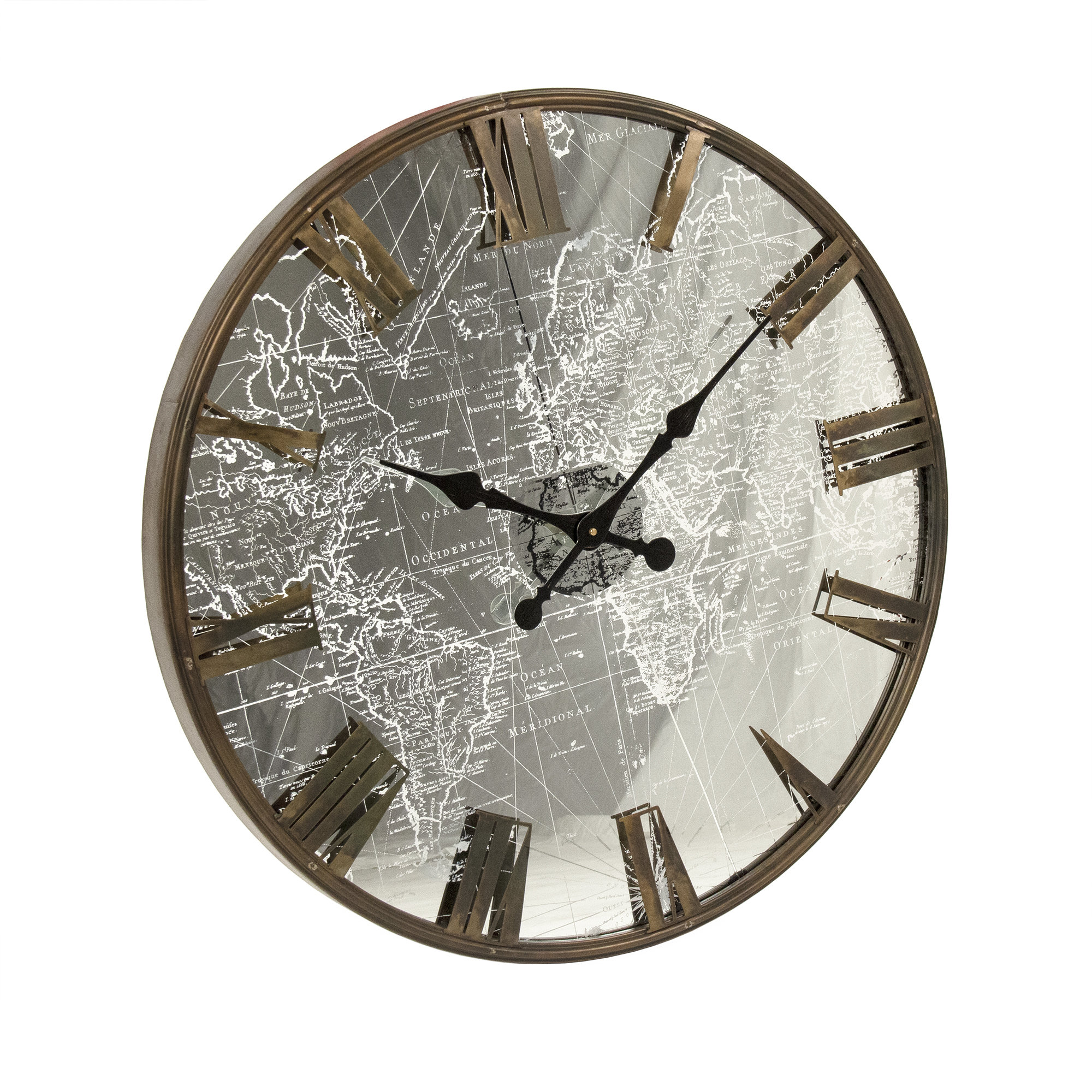 Zentique Oversized Mirrored 23.5" Wall Clock | Perigold