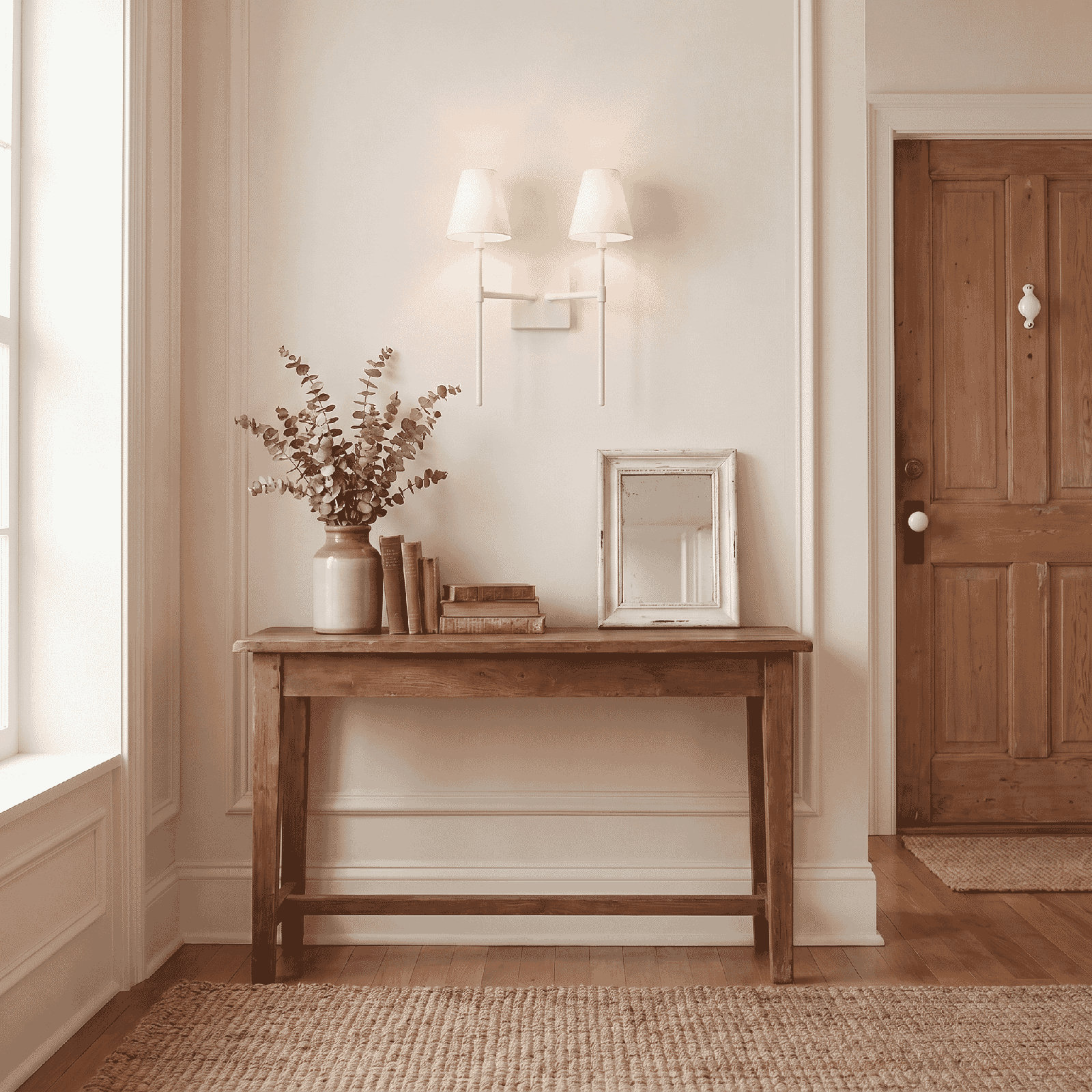 Keirn 2-Light Wallchiere, Brown