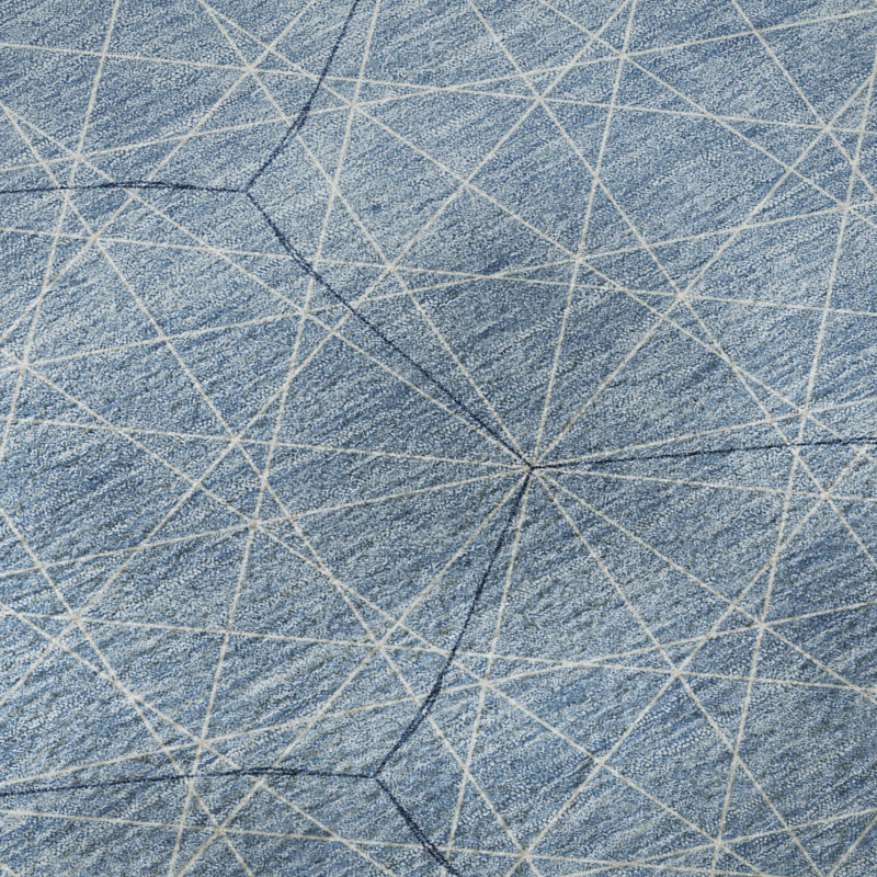 Premium Machine Washable Frome AMF987 Geometric Rug, Rectangle 9' x 12'