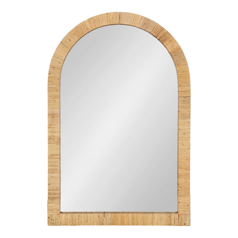 Ashwini Engineered Wood Flat Mirror, 30" H x 20" W, Natural