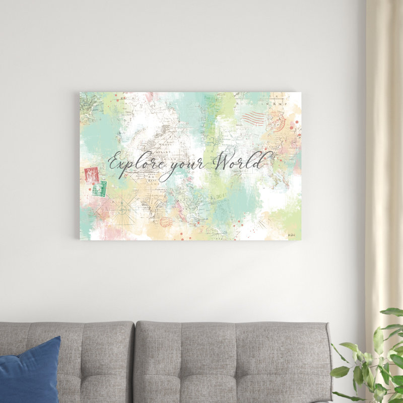 " World Adventure II " by Katie Pertiet, 24" H x 36" W x 1.25" D
