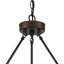 Hendon 12 - Light Wagon Wheel Dimmable Chandelier with Wood Accents-1314621825