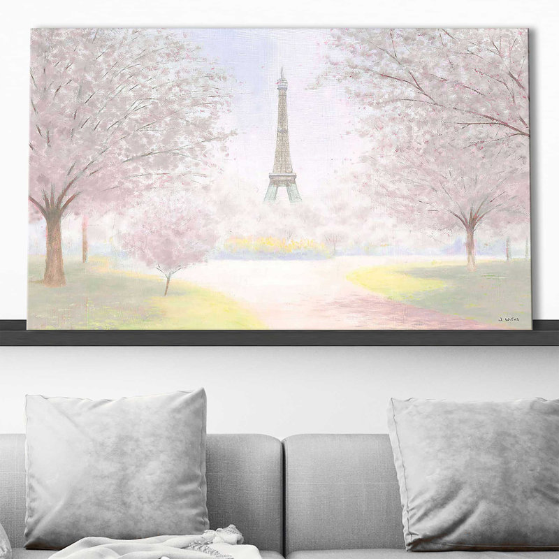 «Pretty Paris» par James Wiens - Peinture, Toile tendue, H 36 po x l 60 po x P 1,5 po