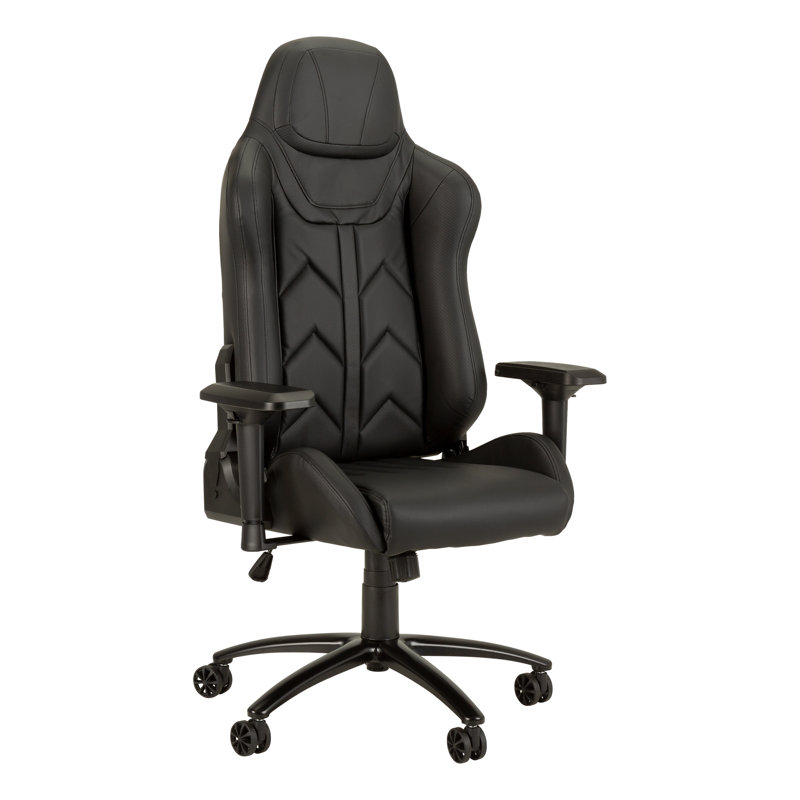 Fauteuil de jeu inclinable et inclinable Inbox Zero, Noir