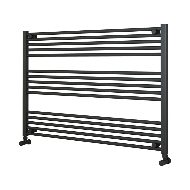 Sharen Straight Towel Rail Heated Towel Rails, 80cm H x 120cm W x 3cm D