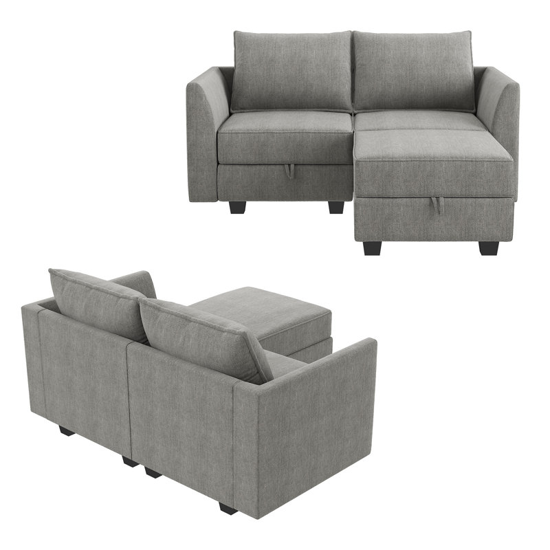 Canapé modulaire Honbay, Polyester gris