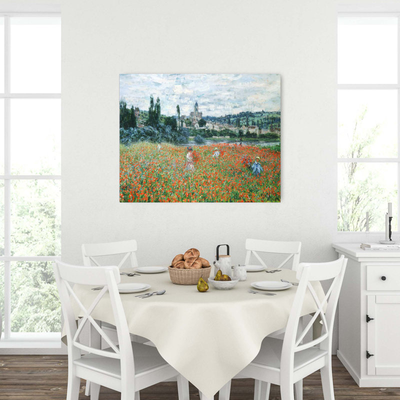"Champ de coquelicots" par Claude Monet, H 43 po x l 48 po x P 3 po