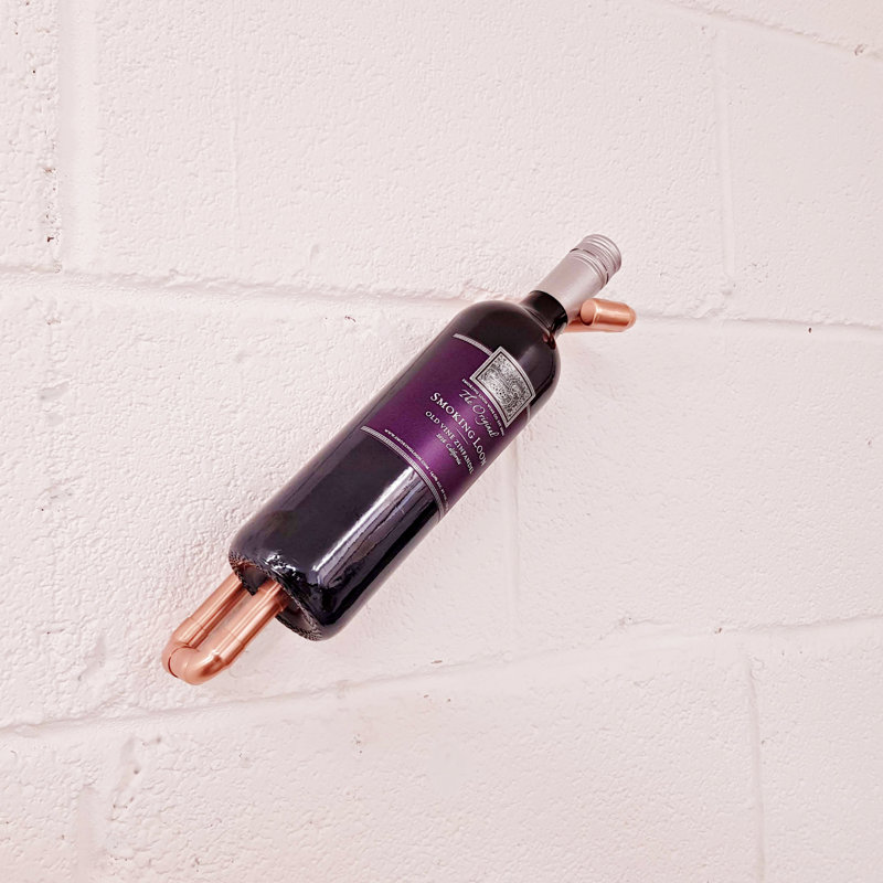 QuirkHub 1 Bottle Wall Mounted Wine Rack