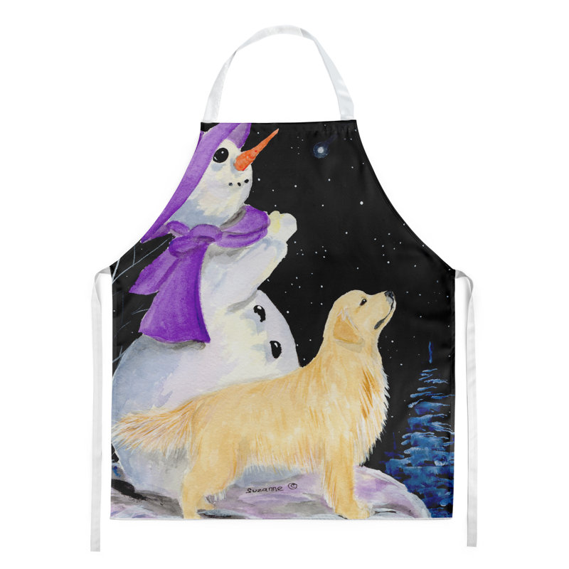 Motif bonhomme de neige avec tablier de récupération