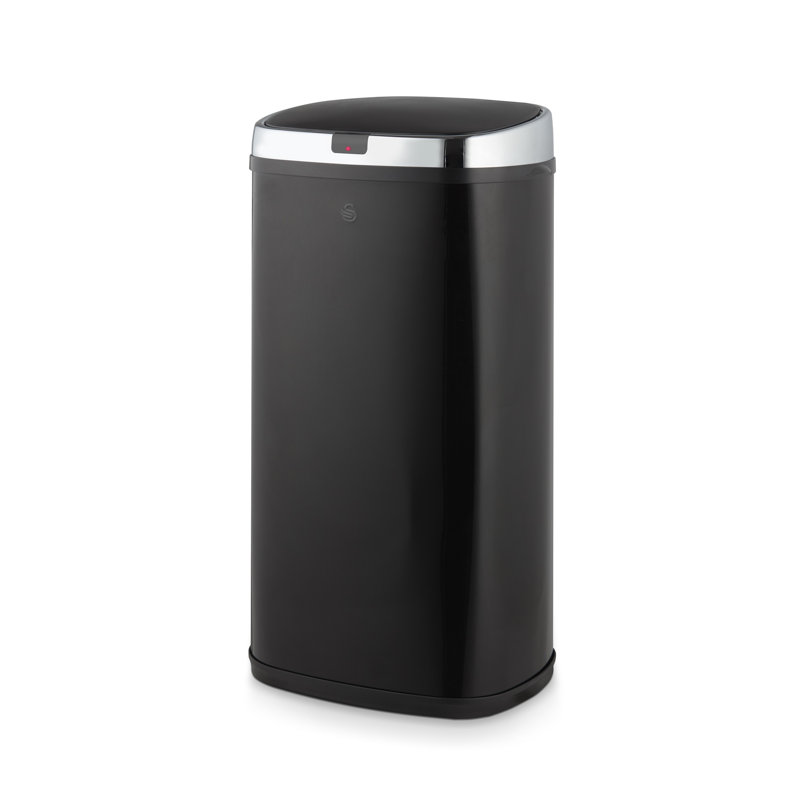 Townhouse 42 Litre Motion Sensor Recycling Bin, Black