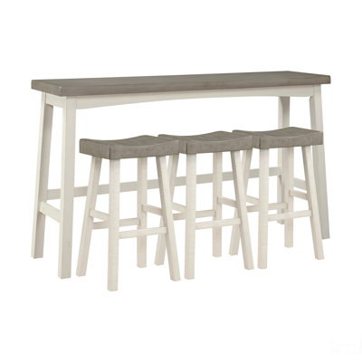 Ensemble de tabourets de table, tabourets de bar et de table 4 pièces Transitional