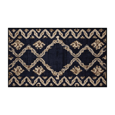 Machine Washable Gray Area Rug