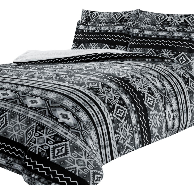 Polyester No Pattern Duvet Cover Set with Pillowcases Included, Double Duvet Cover Set + 2 Pillowcases, Grey