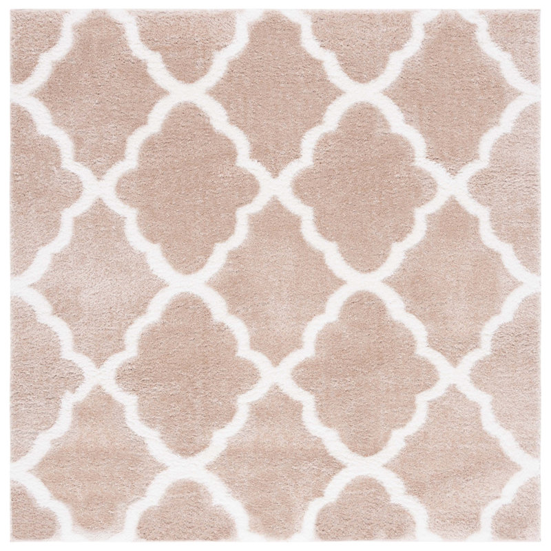 Daneshia Tahoe Shag Performance Geometric Rug, Square 6'7"