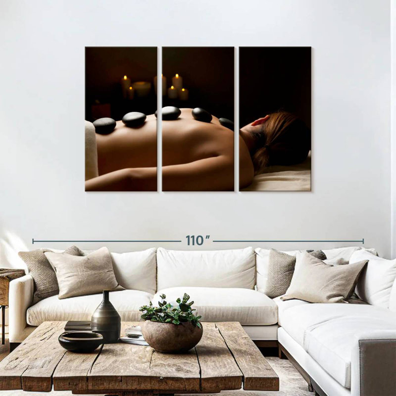 Kerrick Hot Stone Massage Spa, 48" H x 74" W