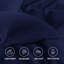 300TC Microfiber Duvet Cover Set – Reversible Luxury 3-Piece-118106148-118106152