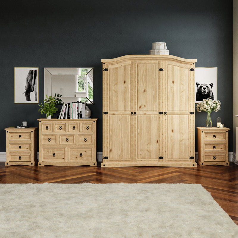 Harold Solid Wood Piece Bedroom Set