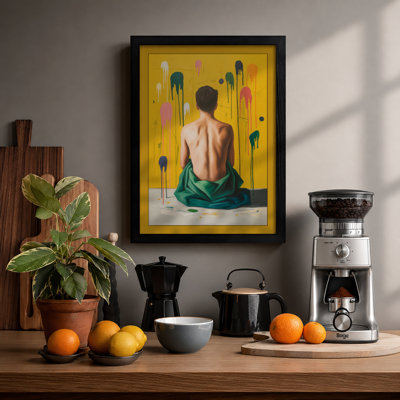 Artist in Contemplation Modern - Framed Print