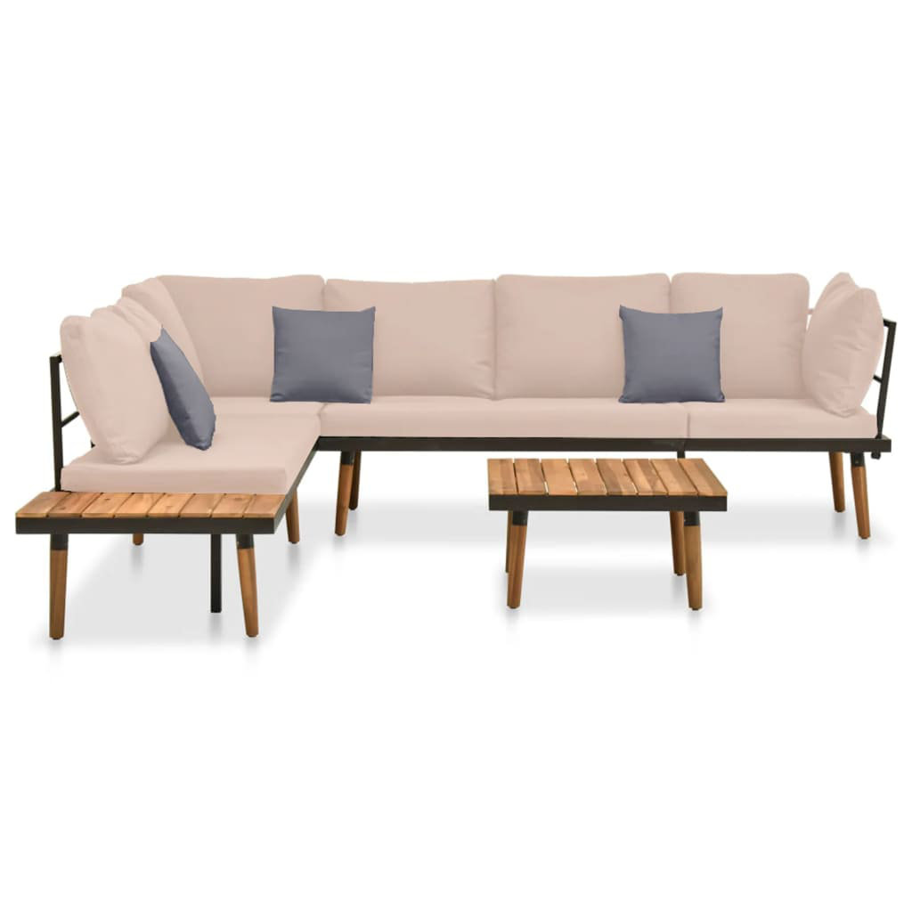 4-Sitzer Lounge-Set Swannanoa mit Polster