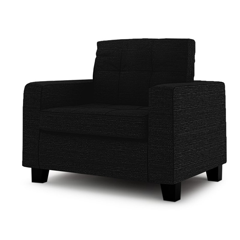 Northville Upholstered Armchair, Black
