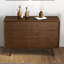 Commode Mid-Century moderne en bois massif