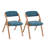 Dining Folding Chair with Linen Seat-1430048512