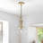 Modern Clear Glass Dome Pendant Light -560077161