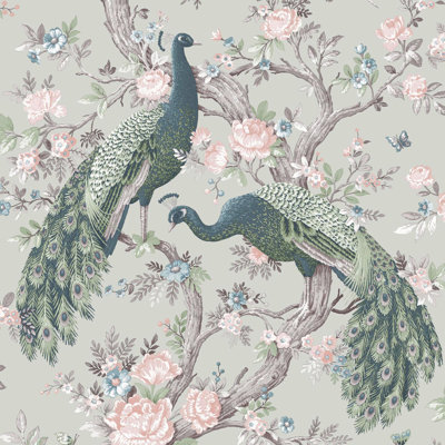 Papier peint vert Laura Belvedere, Laura Ashley
