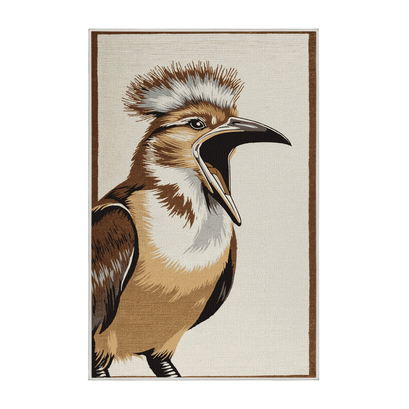  Tapis lavable lavant des oiseaux Kookaburra, Rectangulaire 2 pi x 3 pi