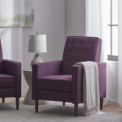 Fauteuil inclinable pivotant à dossier manuel avec coussin de siège plus épais et capitonné