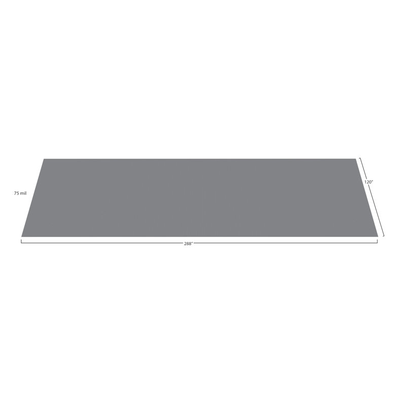Rouleau de plancher de garage Diamond, Gris ardoise, L 288 po x l 120 po