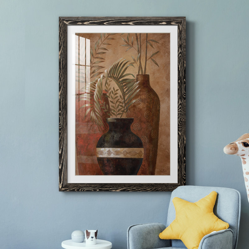 Exotic Holiday II - peinture encadrée, Cadre noir, H 37,5 po x l 27,5 po x P 1,5 po
