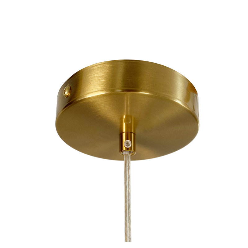 Boomery 1 - Light Single Pendant, 17" H x 29" W x 29" D, E26 - Default, Gold
