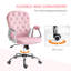 Fauteuil de bureau en velours Vinsetto-1378460358