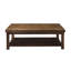Table basse 48 po, aucun assemblage requis, finition whisky-847623255