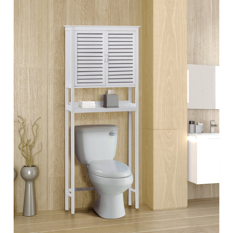 Nicieza Bamboo Over The Toilet Storage, White